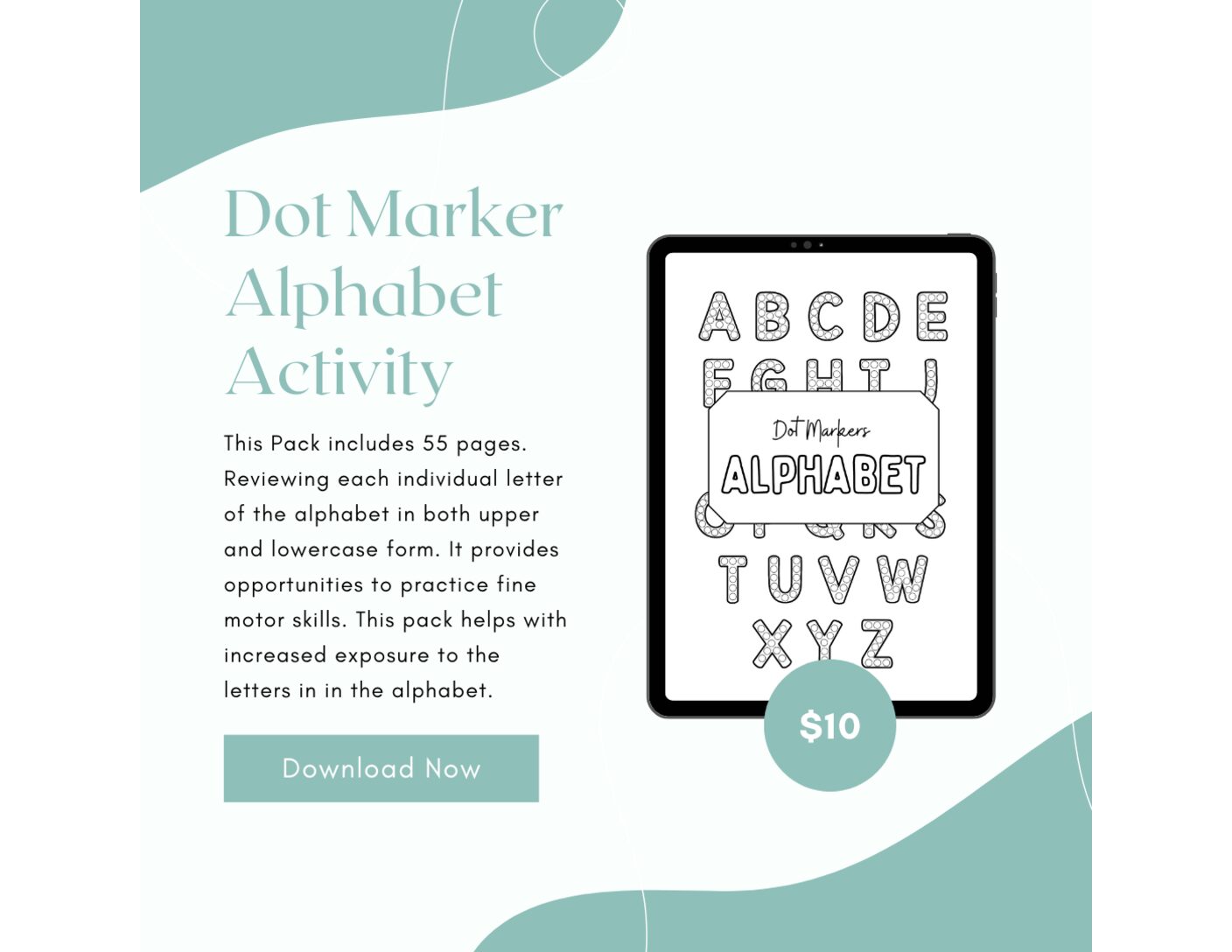 The Dot Marker Alphabet Activity Pack